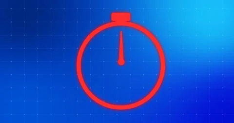 Modern trendy stylish 2D countdown timer animation in digital technology co.. Stock Illustration