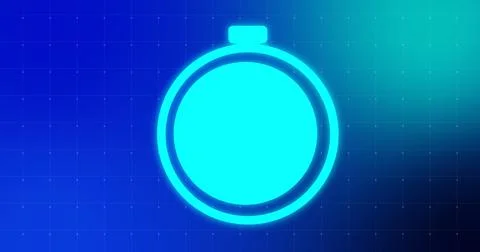 Modern trendy stylish 2D countdown timer animation in digital technology co.. Stock Illustration