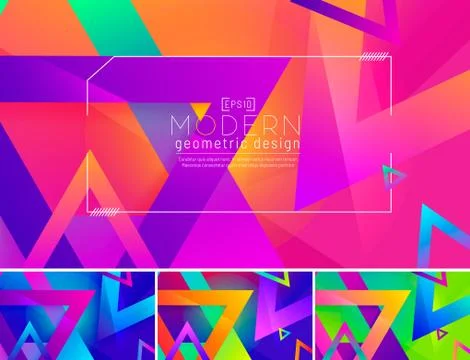 Modern triangle abstract background 3 Stock Illustration