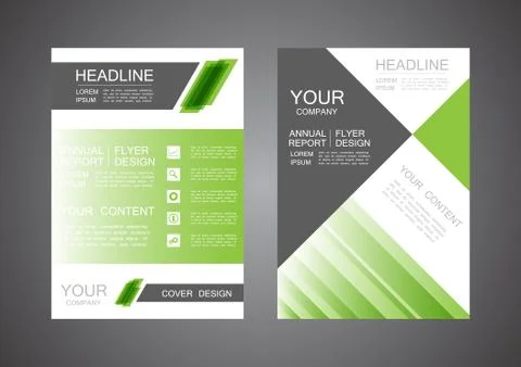 Modern triangle cover design Illustrazione stock