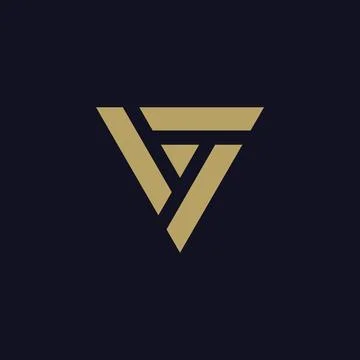 Modern triangle logo Stock Illustration