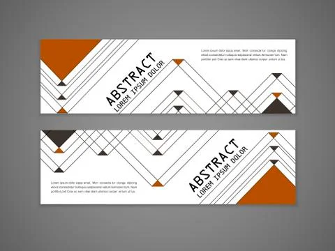 Modern triangle pattern background advertising banner 스톡 일러스트