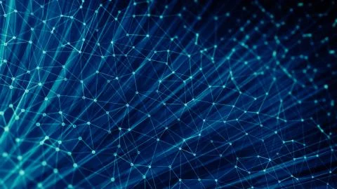 Modern triangles connection technology background Stock Illustration