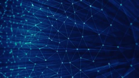 Modern triangles connection technology background Stock Photos