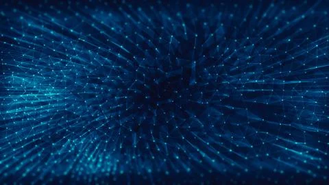 Modern triangles connection technology background 库存照片