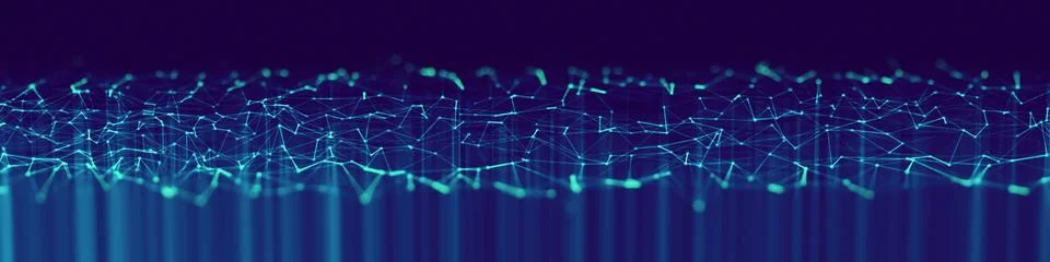 Modern triangles connection technology background Photos