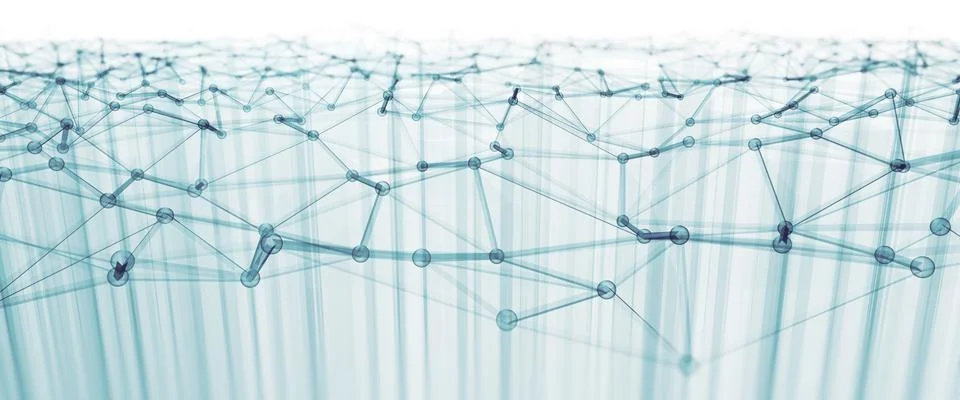 Modern triangles connection technology background Stock Photos