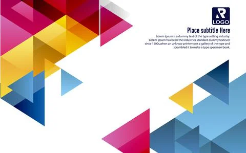 Modern triangular background Stock Illustration