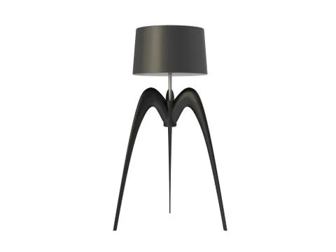 Modern Tripod Lamp Illustrazione stock