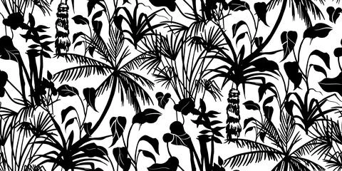 Modern tropical pattern with monstera bushes in practical unisex shades Stock Illustration