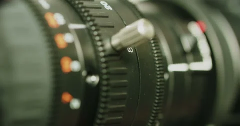 Modern TV camera details Stock-Footage 88979918