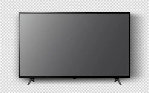 Modern TV isolated on transparent background Stock Illustration
