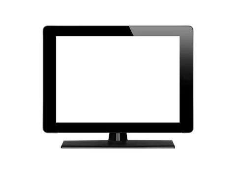 Modern TV screen Stock Photos