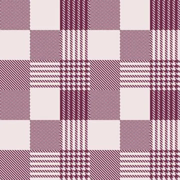 Modern tweed plaid style pattern. Geometric check tablecloth print Illustrazione stock