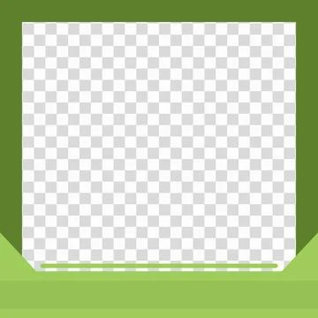 Modern Twibbon Design Template with Transparent Background Stock Illustration