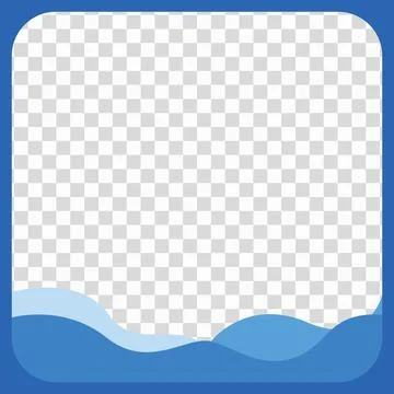 Modern Twibbon Design Template with Transparent Background Stock Illustration