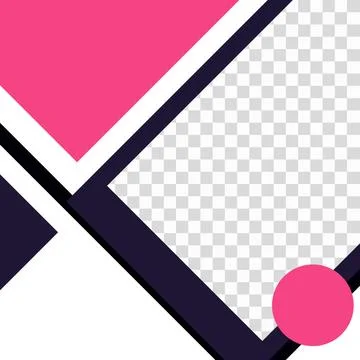 Modern Twibbon Design Template with Transparent Background Ilustración de archivo