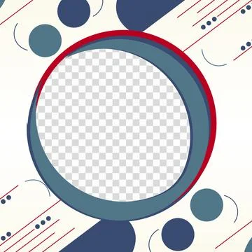 Modern Twibbon Design Template with Transparent Background Stock Illustration