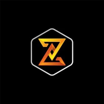 Modern two triangles flip connect hourglass font time watch tech brand Stock Illustration