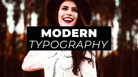 Modern Typography After Effects Template Stock After Effects