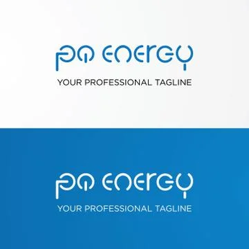 Modern typography design Stock Illustration