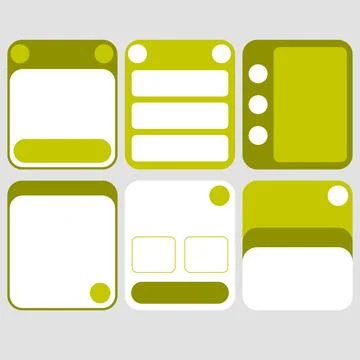 Modern UI Banner Template Collection for Web Interface Design Stock Illustration
