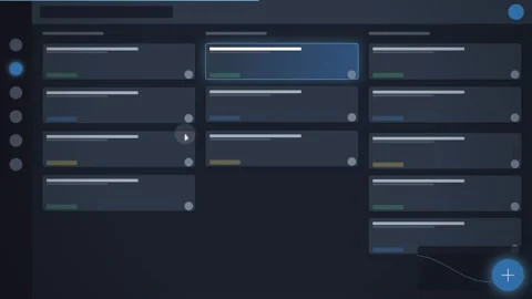 Modern UI Dashboard with Data Visualization, Analytics, and User Interface .. Stock Footage 347562274