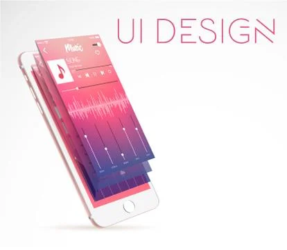 Modern ui interface design イラスト素材