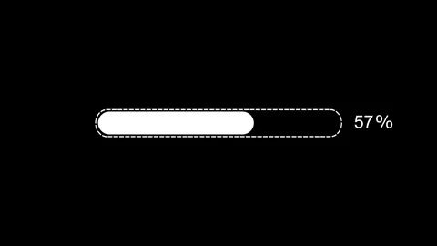 Modern UI Loading Screen Animation with Circular Progress Bar Video stock 315768480