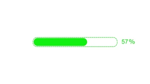 Modern UI Loading Screen Animation with Circular Progress Bar 库存影片 315768722