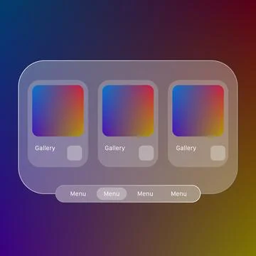 Modern UI Product Gallery Interface Design Stockillustratie