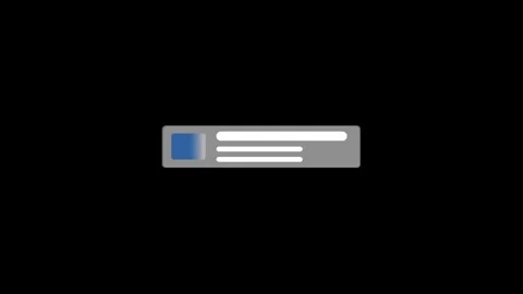 Modern UI skeleton loader element representing a digital notification or co.. 스톡 동영상 336321448
