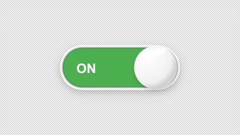 Modern UI Toggle Switch Sliding From Off to On Stock Footage 343183954