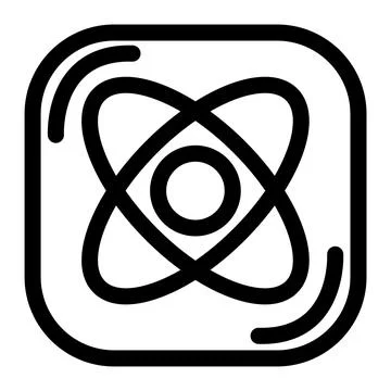 Modern UI UX - clean atom icon イラスト素材