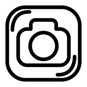Modern UI UX - clean camera icon イラスト素材