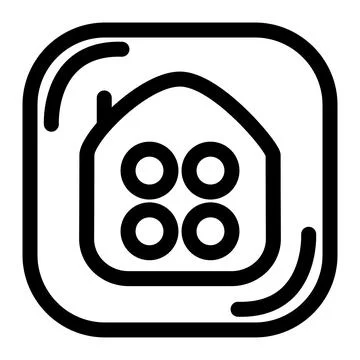 Modern UI UX - clean smart home icon Stock-Illustration