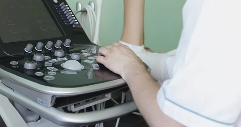 A modern ultrasonic device. Stock Footage 94439891