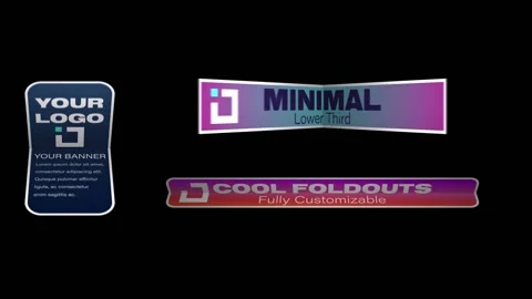 Modern Unfolding Lower Third With Media Catálogo de After Effects