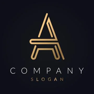 Modern Unique &amp; Creative Letter A Logo Icon Element Templates vector. Stock Illustration