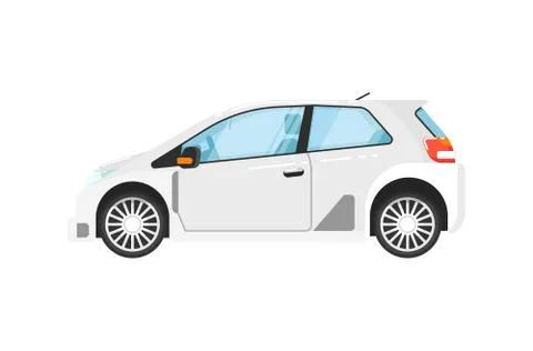 Modern universal car isolated vector illustration Stock Illustration