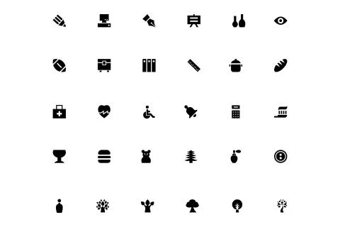 Modern Universal Web Icons Stock Illustration