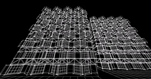 Modern urban architecture Stock Footage 275712875