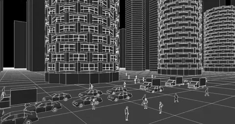 Modern urban architecture Stock Footage 275819946