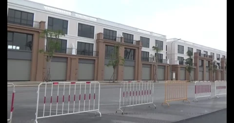 Modern urban area under construction Video stock 308997650