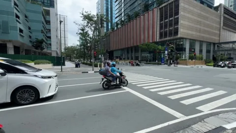 Modern Urban Street and Architecture in BGC 4k 60fps Video stock 339202053
