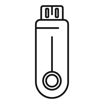 Modern usb flash drive icon representing data storage Illustrazione stock