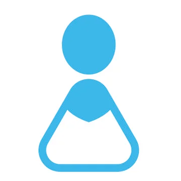Modern user icon - Single colored woman Stock Illustration