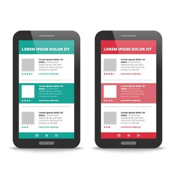 Modern User Interface design Stock Illustration