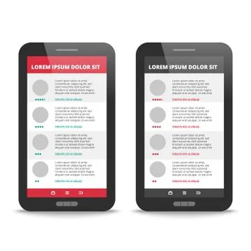 Modern User Interface design Stock Illustration