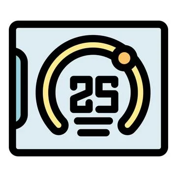 Modern user interface showing loading progress at 25 percent Ilustración de archivo
